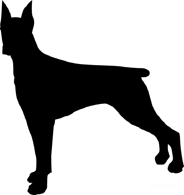 元素素材 犬类剪影