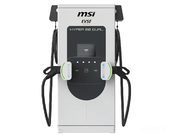 元素素材 MSI EVSE Hyper 80 Dual充电站