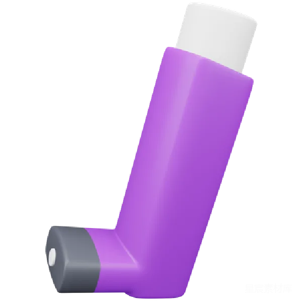 元素素材 紫色的哮喘吸入器