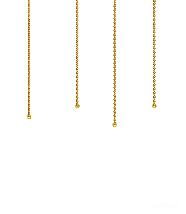 元素素材 悬挂在金色珠链上的SALE标签