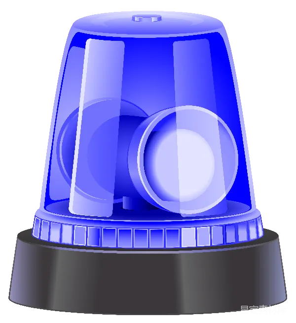 元素素材 蓝光警报灯插图