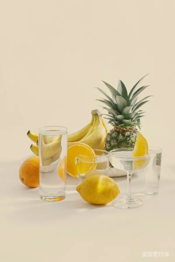 高清摄影 清新水果与饮品
