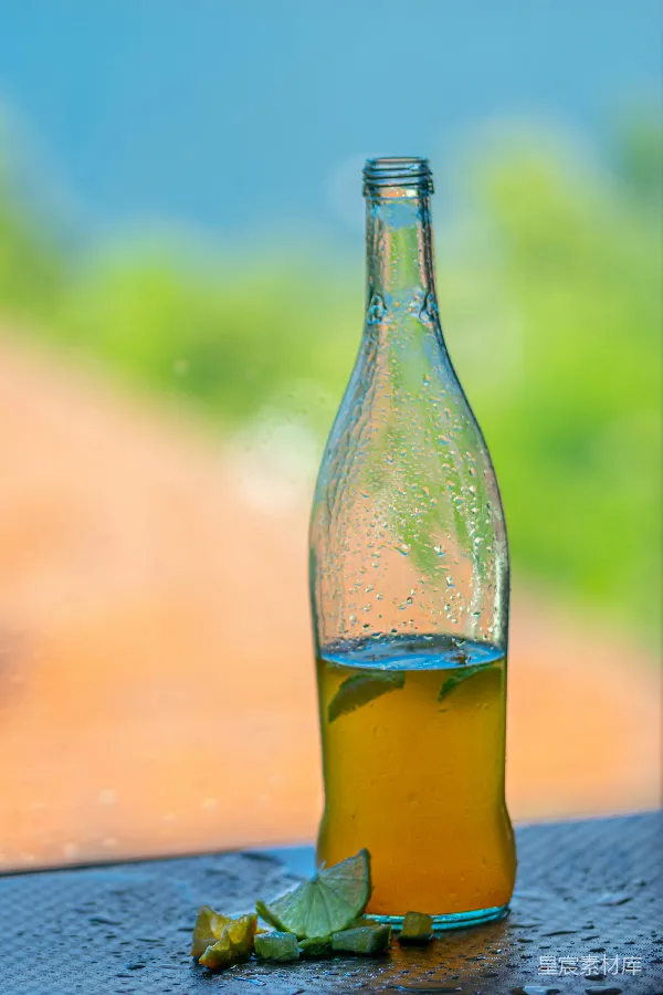 高清摄影 夏日清凉：冰镇柠檬水
