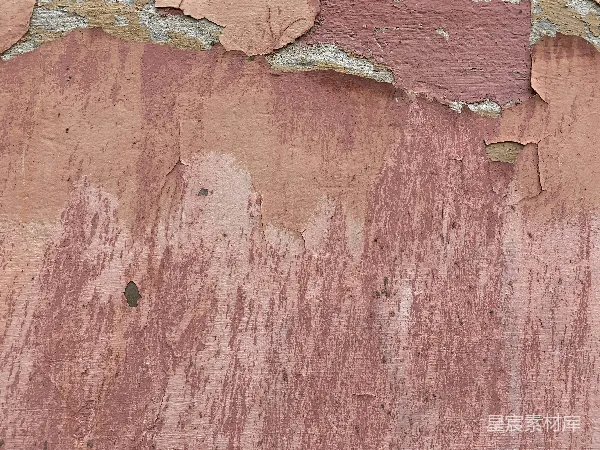 高清摄影 一幅墙的特写画面，墙面剥落着油漆。