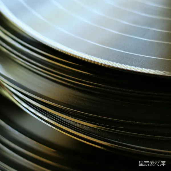 高清摄影 一堆黑胶唱片