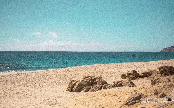 高清摄影 海滩上的沙雕