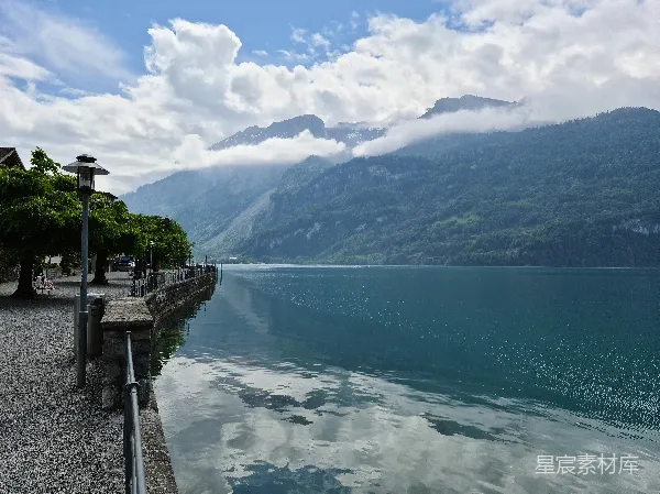 高清摄影 瑞士湖畔的宁静时光
