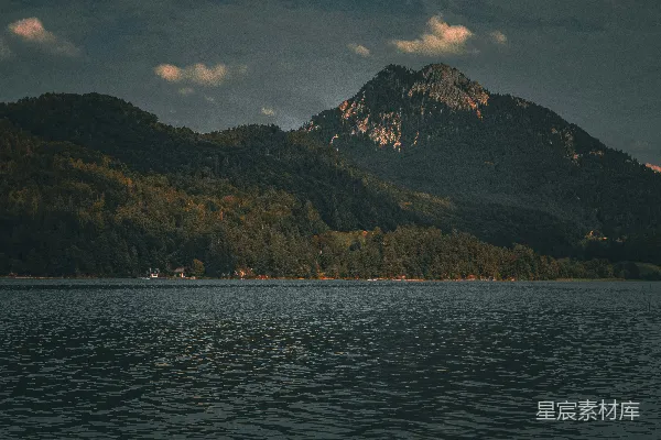 高清摄影 山湖夕照