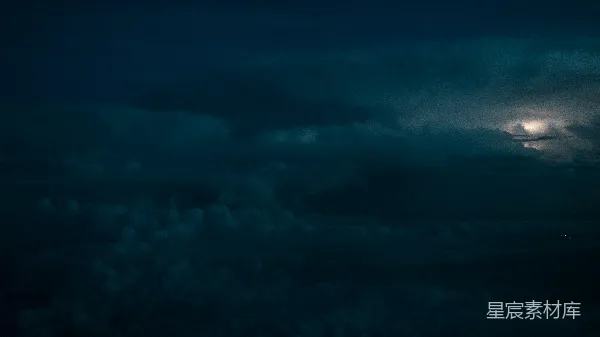 高清摄影 夜空中的闪电
