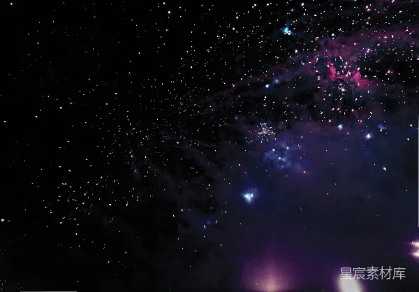 高清摄影 夜空绽放的烟花