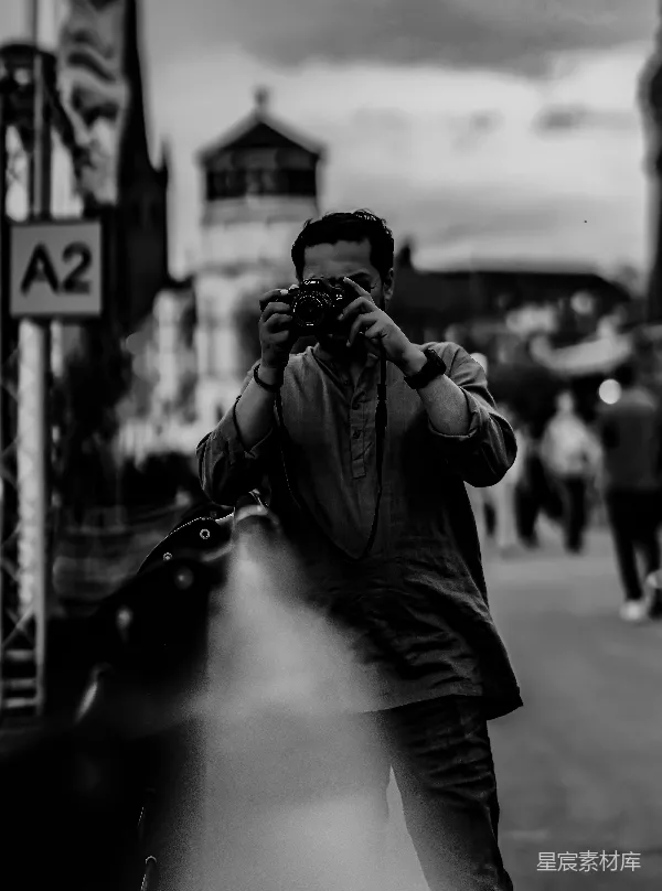 高清摄影 街头摄影师的瞬间