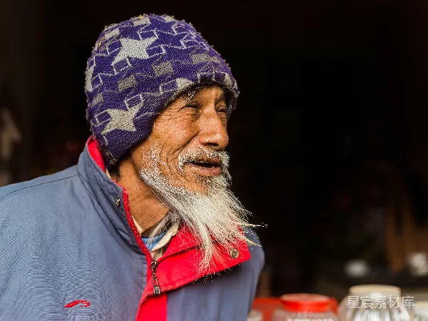 高清摄影 慈祥的老者
