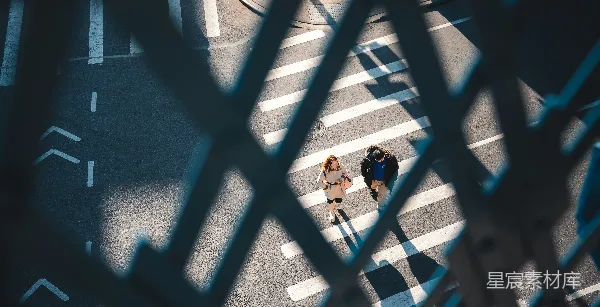 高清摄影 城市交叉口的剪影