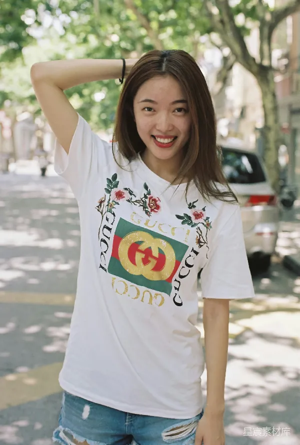 高清摄影 时尚街头风格：GUCCI主题T恤