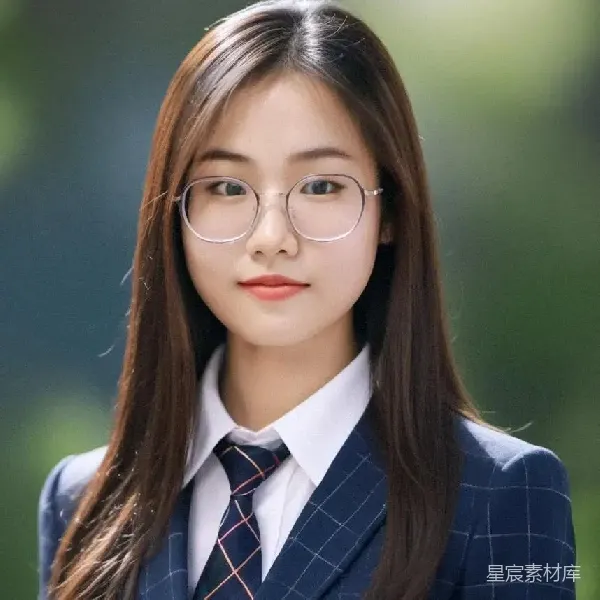 元素素材 青春校园制服女孩