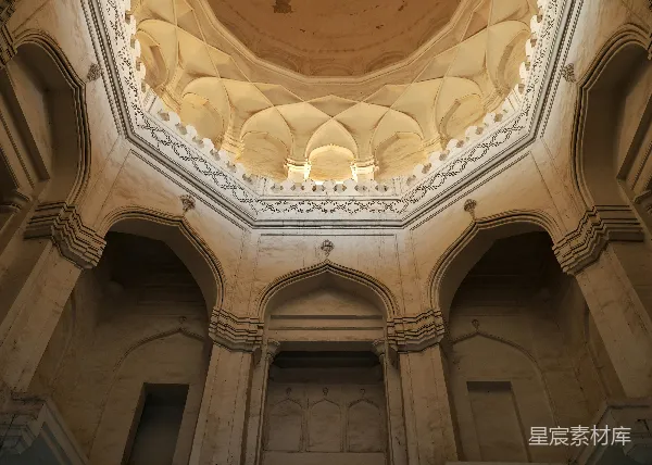高清摄影 古建筑内部天花板