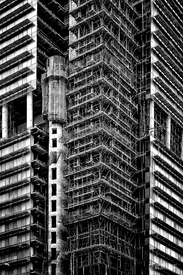 高清摄影 建筑工地的现代城市景观