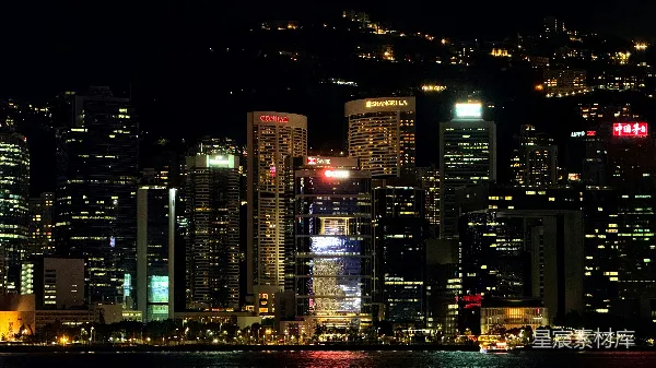 高清摄影 夜幕下的现代都市