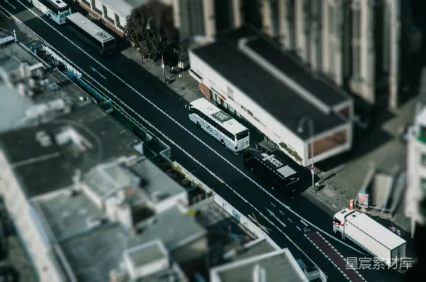 高清摄影 城市微缩景观：微型城市街道