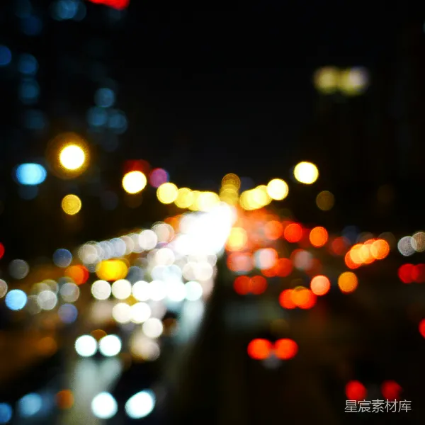 高清摄影 夜幕下的光斑