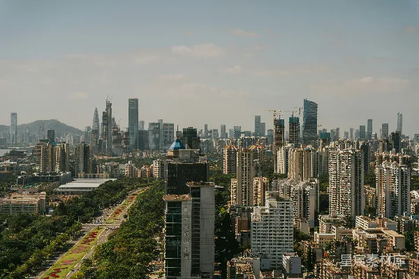 高清摄影 深圳CBD鸟瞰图