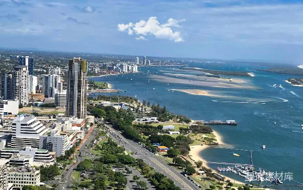 高清摄影 黄金海岸俯瞰图