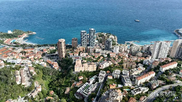 高清摄影 摩纳哥海岸俯瞰