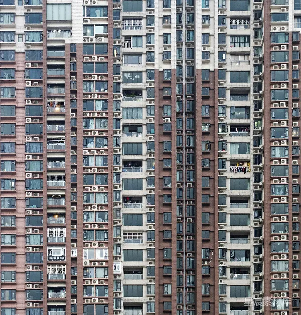 高清摄影 密集的建筑立面