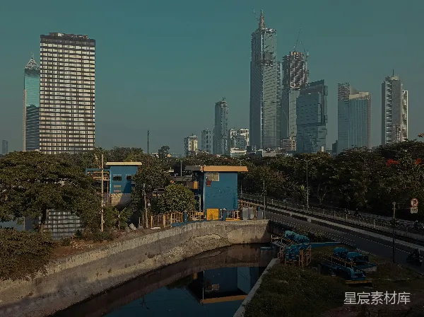 高清摄影 城市与工业的交错