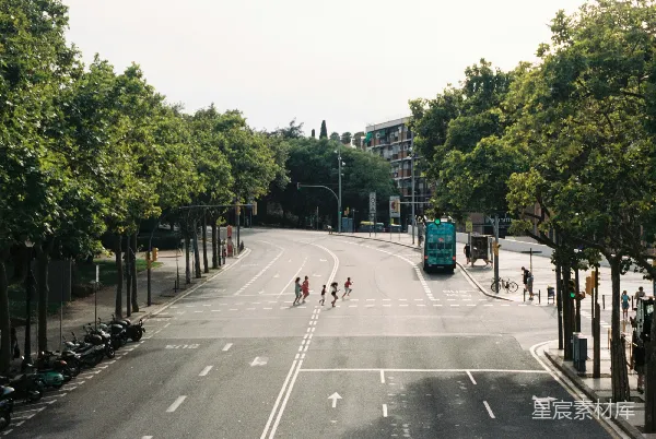 高清摄影 阳光下的城市街景
