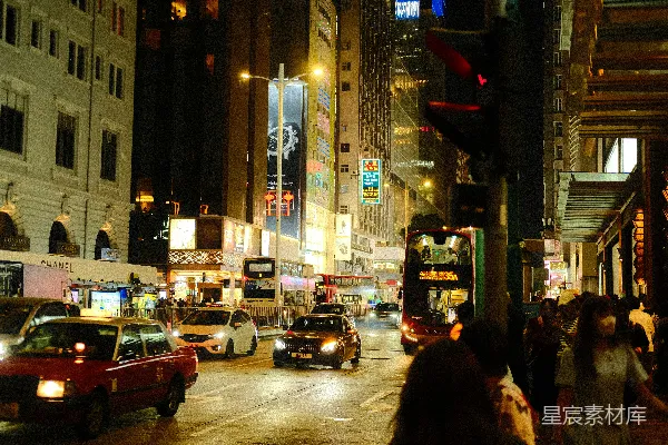 高清摄影 香港夜景：繁华街景