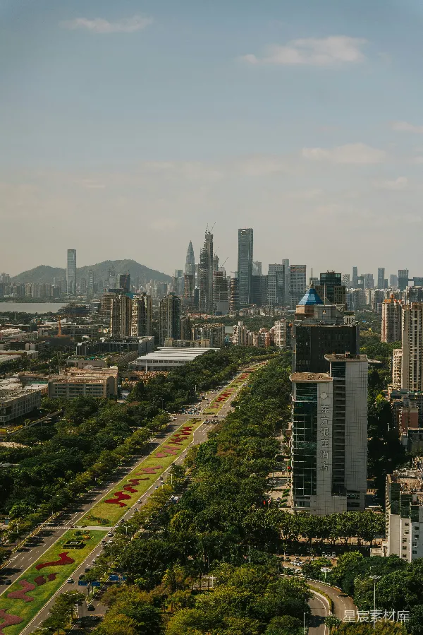 高清摄影 深圳CBD俯瞰图