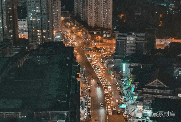 高清摄影 夜幕下的城市喧嚣