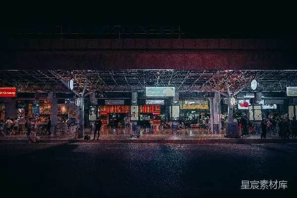 高清摄影 夜晚的航站楼