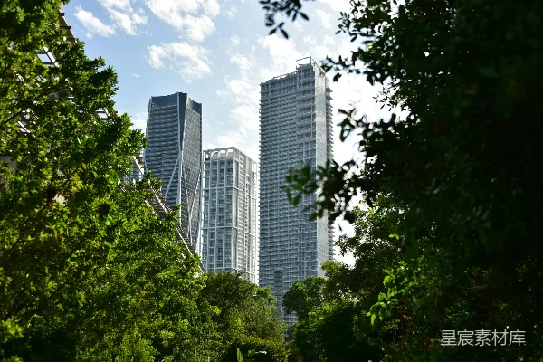 高清摄影 城市与自然的和谐共生