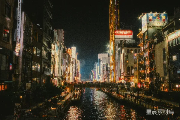 高清摄影 大阪道顿堀夜景