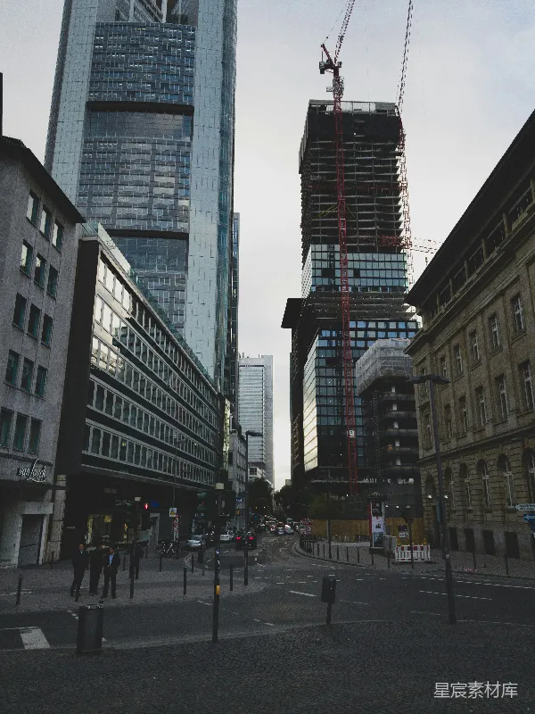 高清摄影 都市中的建筑工地