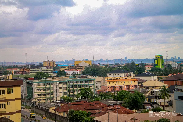 高清摄影 非洲城市的全景