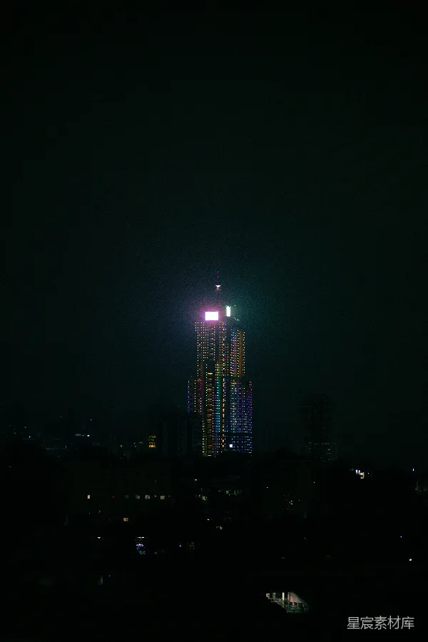 高清摄影 夜幕下的摩天大楼
