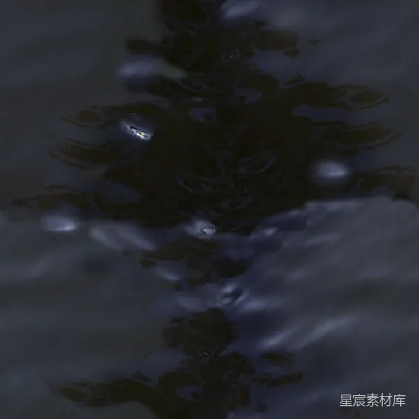 元素素材 夜色下的水面涟漪
