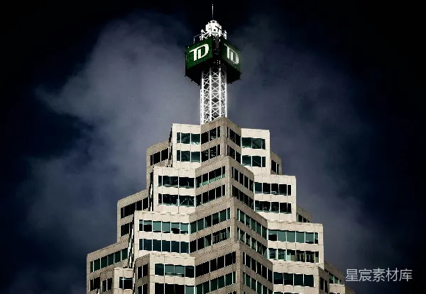 高清摄影 TD银行塔夜景