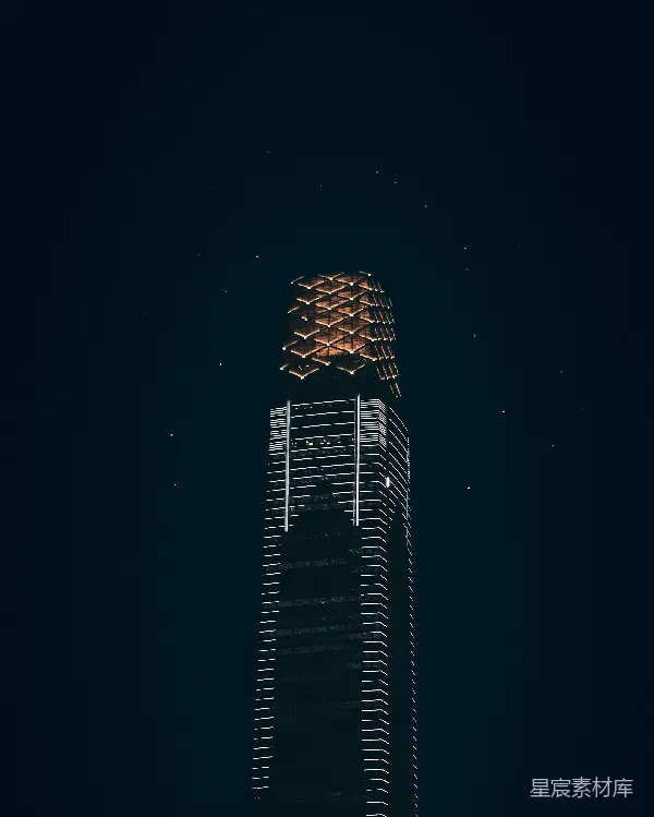 高清摄影 夜幕下的摩天大楼
