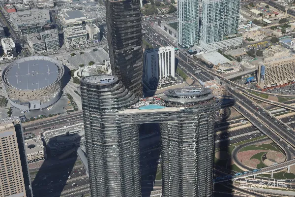 高清摄影 迪拜现代化高层建筑群俯瞰