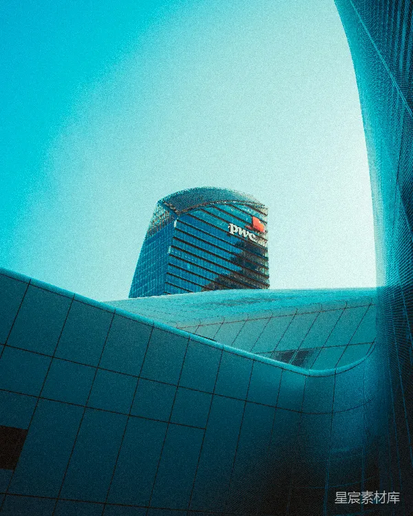 高清摄影 现代都市的蓝色奇迹