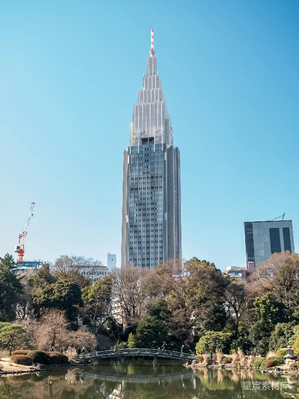 高清摄影 东京晴空塔与庭园