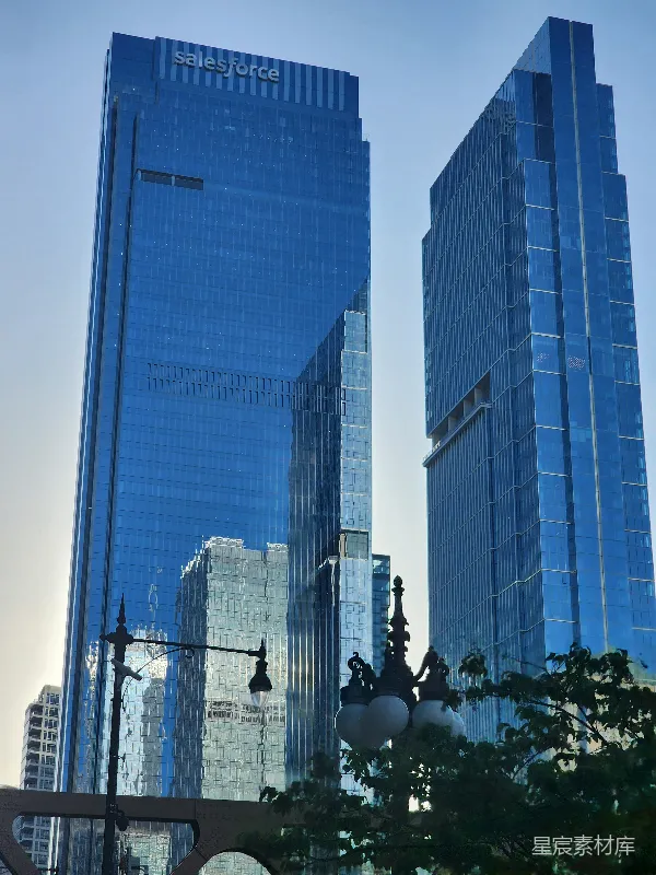 高清摄影 现代都市玻璃幕墙高楼