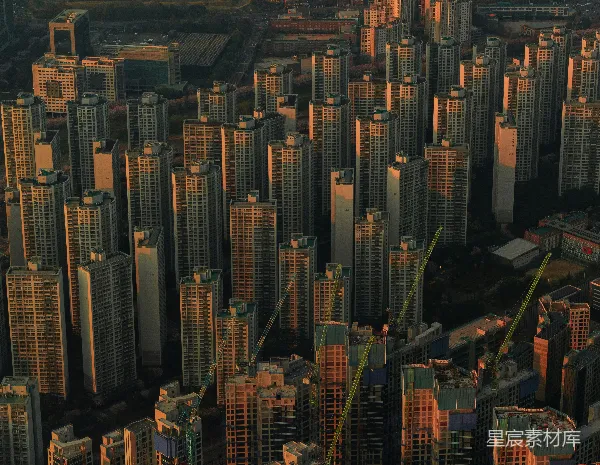 高清摄影 日落时分的城市景观