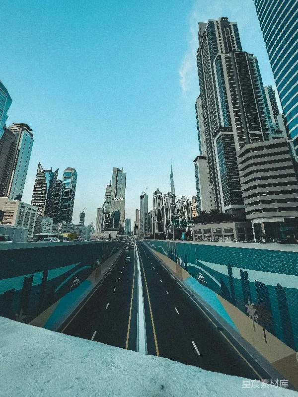 高清摄影 迪拜现代化都市景观