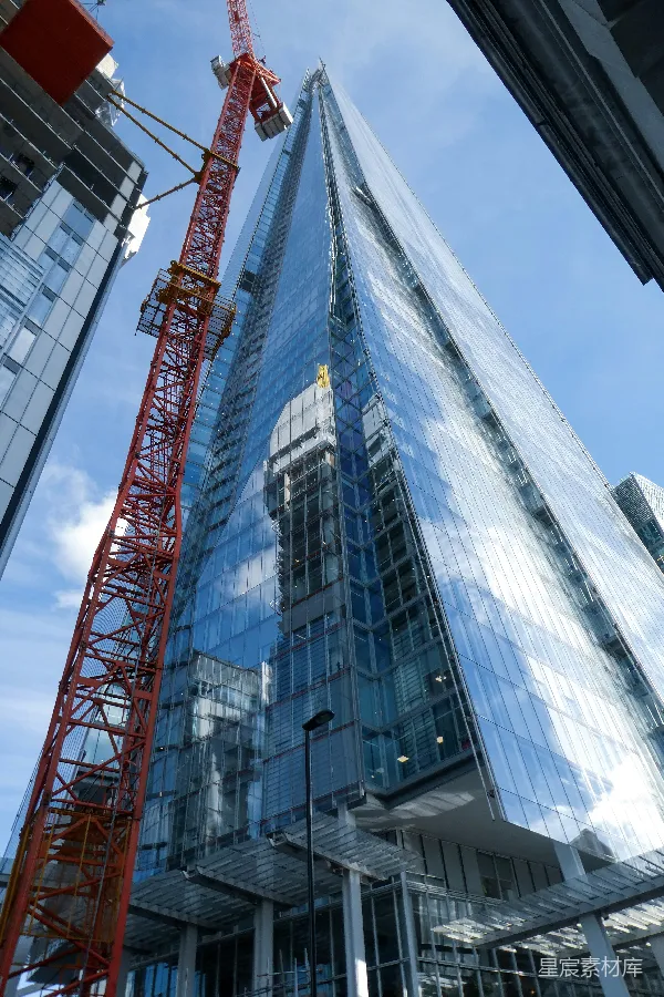 高清摄影 现代都市建筑工地的景象