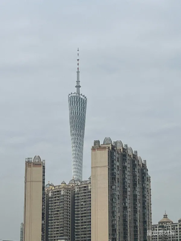 高清摄影 广州塔与城市天际线
